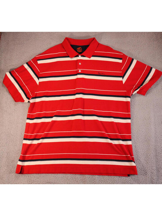Karl Kani Other - Polo Mens Size 3XL Red Striped VTG Y2K 90s 3XL Karl Kani